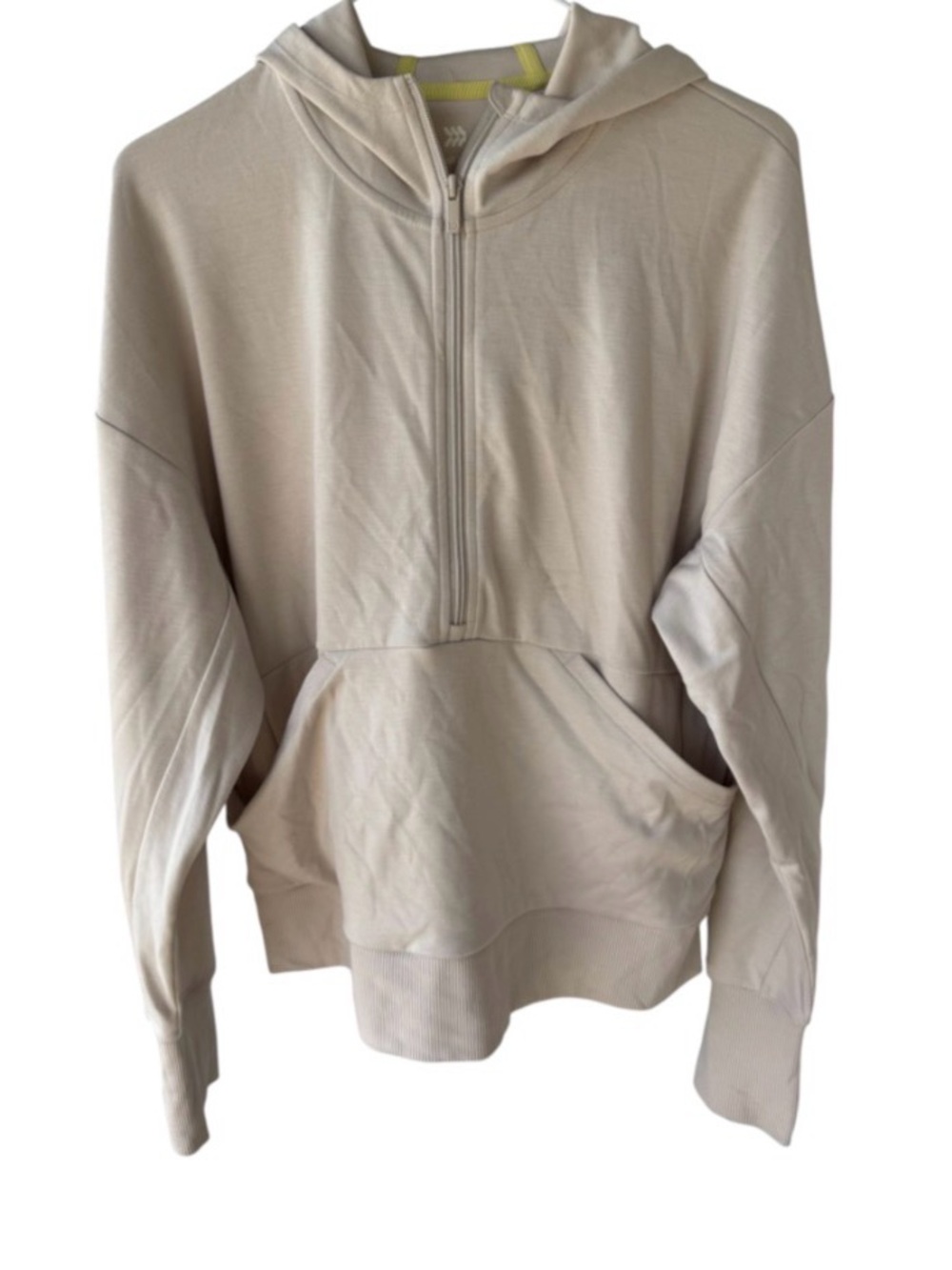 Women's All in Motion Half-Zip Hoodie Sweater in Light Beige